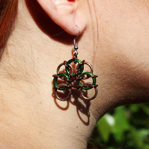 Forest Chainmaille Earrings